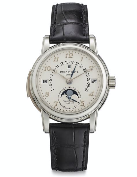 Patek Philippe. An Extremely Fine, Rare and Important Platinum 